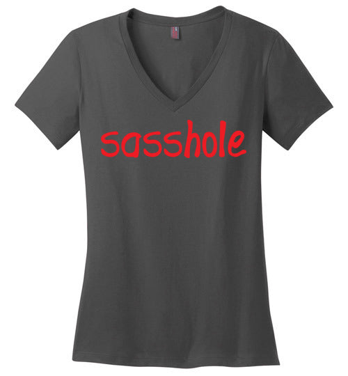 Sasshole. Adult. Ladies Perfect Vneck