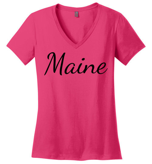 Maine. Adult. Ladies Perfect Vneck