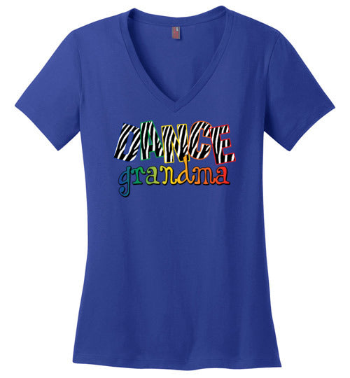 Dance Grandma. Ladies Perfect Vneck.