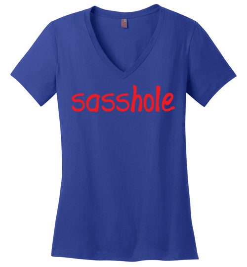 Sasshole. Adult. Ladies Perfect Vneck