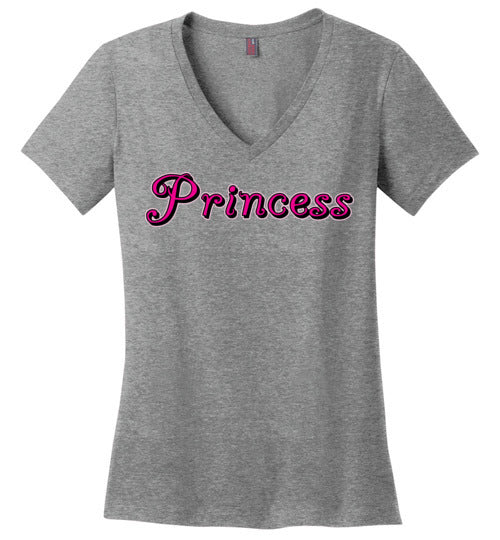 Princess. Adult. Ladies Perfect Vneck