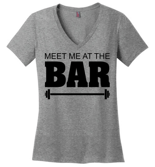 Meet me at the Bar. Adult. Ladies Perfect Vneck