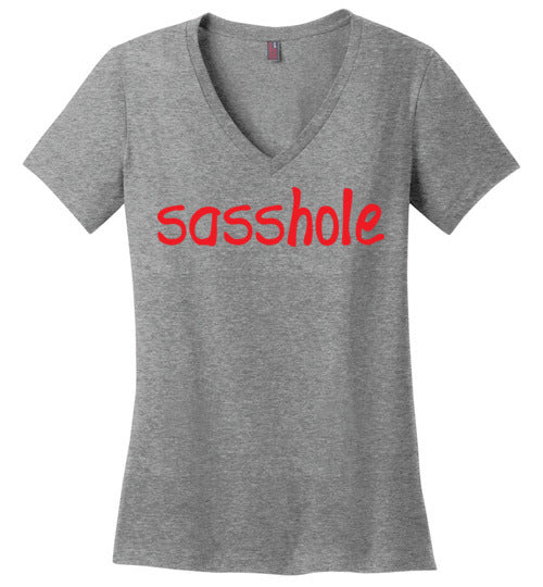Sasshole. Adult. Ladies Perfect Vneck