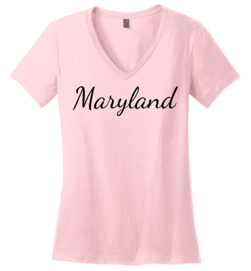 Maryland. Adult. Ladies Perfect Vneck