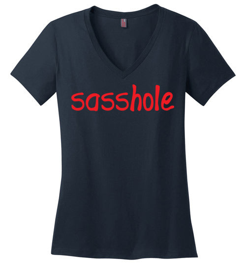 Sasshole. Adult. Ladies Perfect Vneck