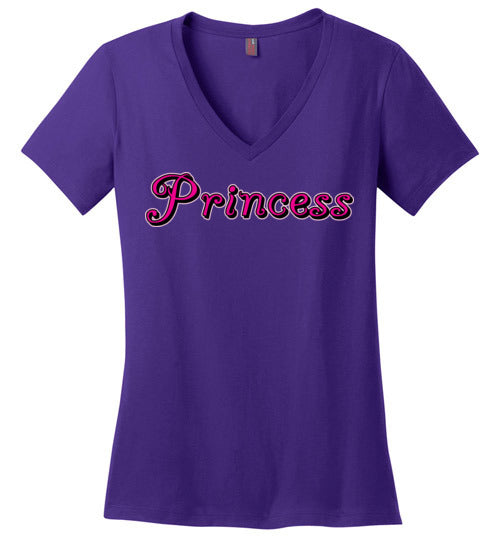 Princess. Adult. Ladies Perfect Vneck