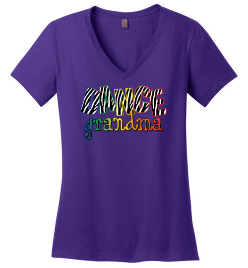 Dance Grandma. Ladies Perfect Vneck.