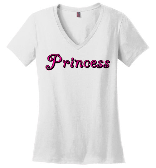 Princess. Adult. Ladies Perfect Vneck