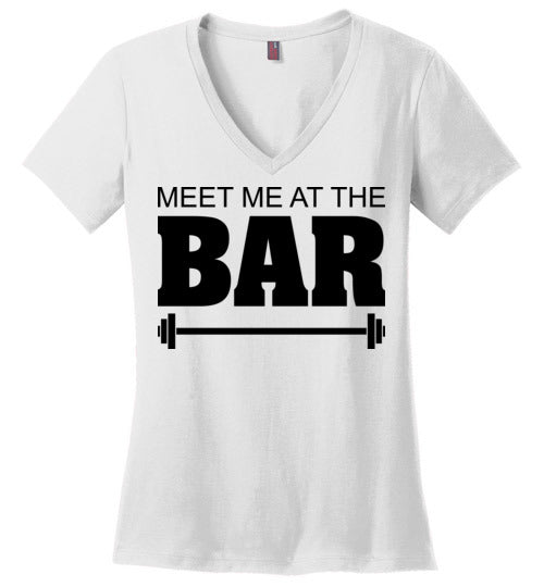 Meet me at the Bar. Adult. Ladies Perfect Vneck