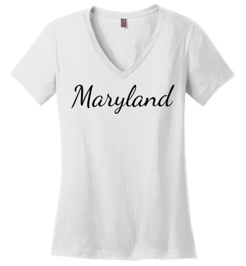 Maryland. Adult. Ladies Perfect Vneck