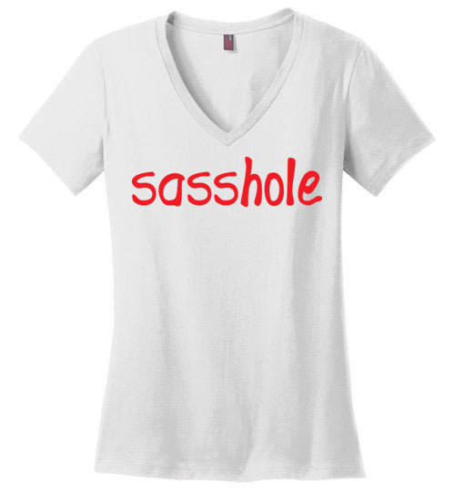 Sasshole. Adult. Ladies Perfect Vneck