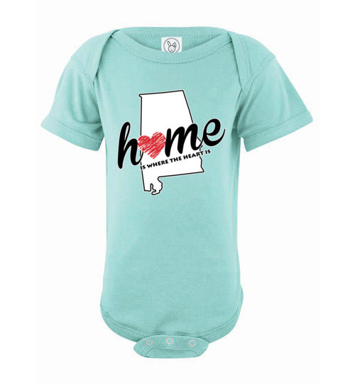 Alabama Home. Infant. SS Onesie