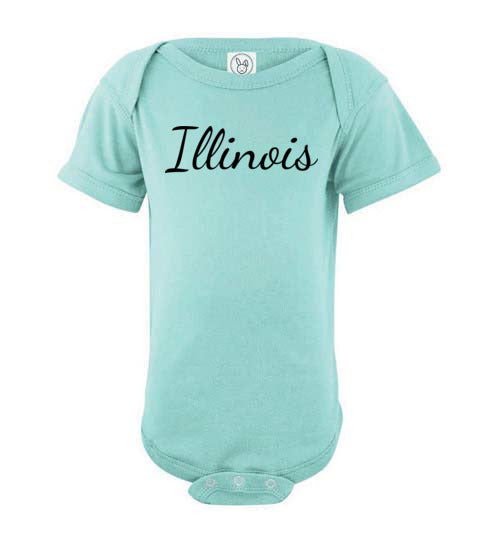 Illinois. Infant. SS Onesie
