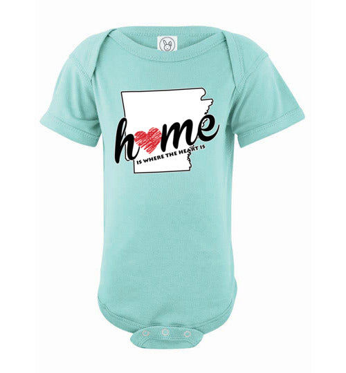 Arkansas Home. Infant. SS Onesie