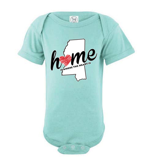 Mississippi Home. Infant. SS Onesie