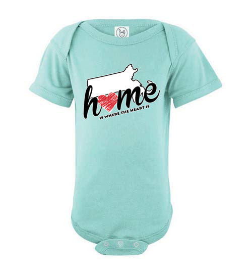 Massachusetts Home. Infant. SS Onesie