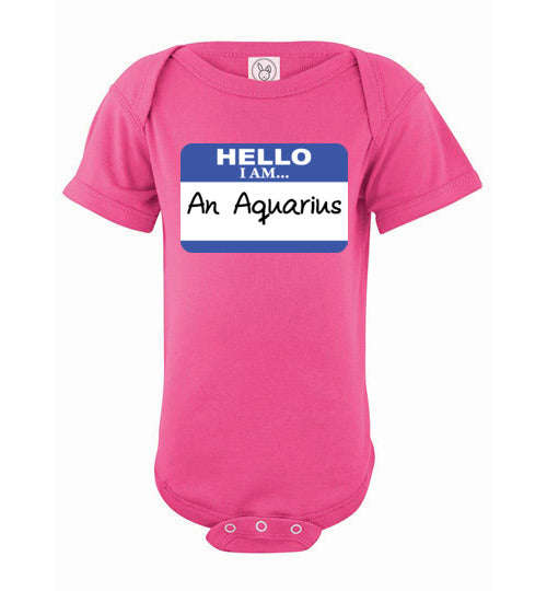 An Aquarius. Infant. SS Onesie