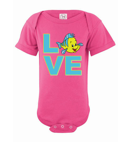 Love Flounder. Infant. SS Onesie