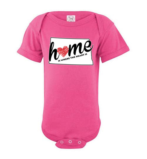 North Dakota Home. Infant. SS Onesie