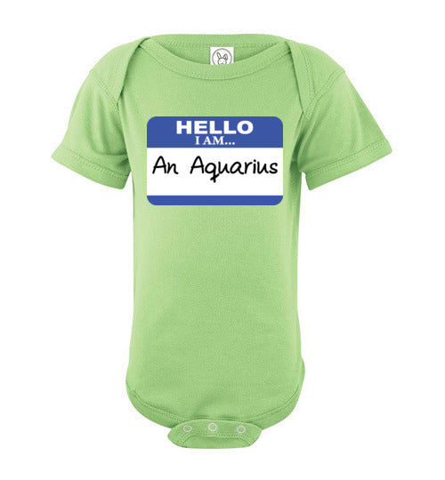 An Aquarius. Infant. SS Onesie