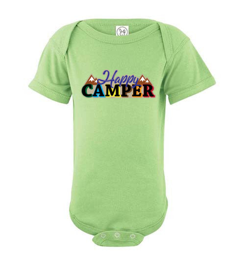 Happy Camper. Infant. SS Onesie