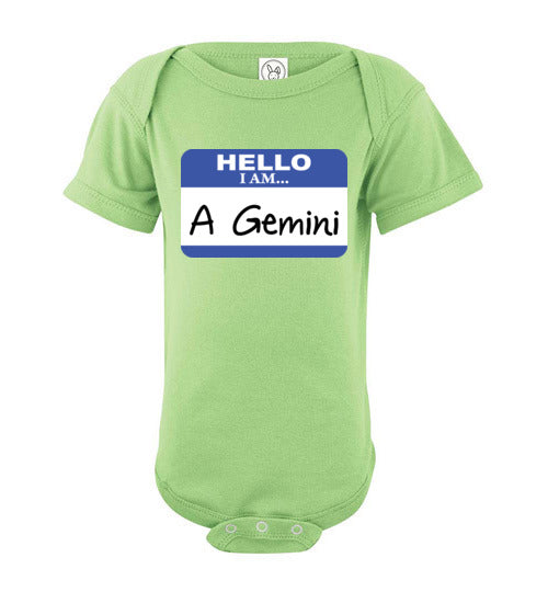 A Gemini. Infant. SS Onesie