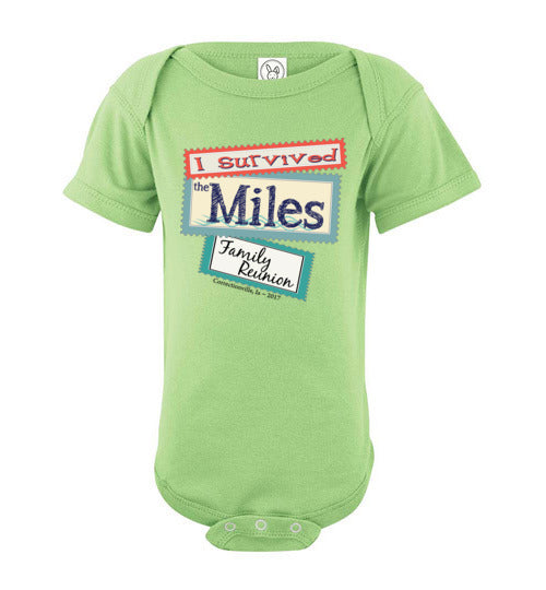 Reunion Stamps. Infant. SS Onesie