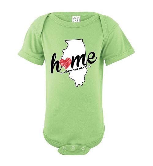 Illinois Home. Infant. SS Onesie