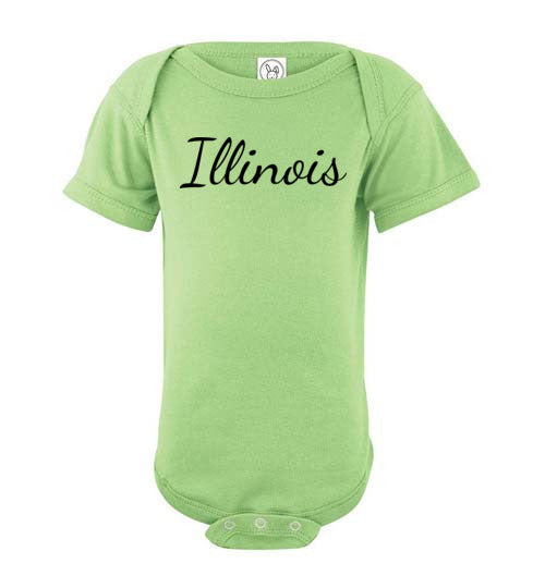 Illinois. Infant. SS Onesie