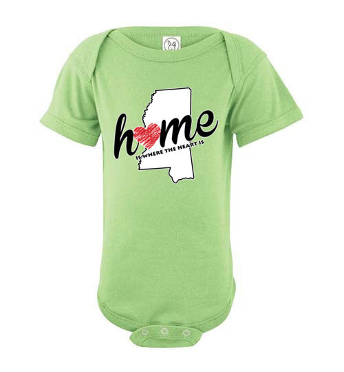 Mississippi Home. Infant. SS Onesie