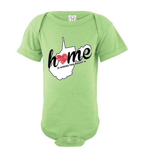 West Virginia Home. Infant. SS Onesie
