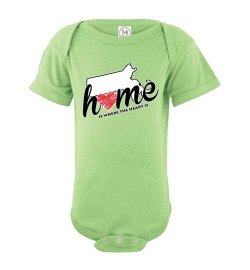 Massachusetts Home. Infant. SS Onesie