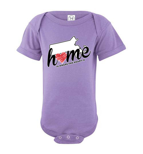 Massachusetts Home. Infant. SS Onesie