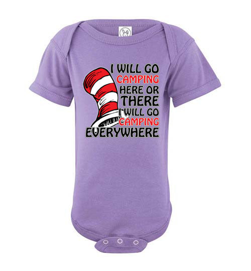 I will go camping. Infant. SS Onesie