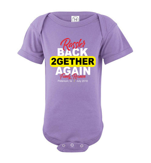 Rassler Back 2gether. Infant. SS Onesie
