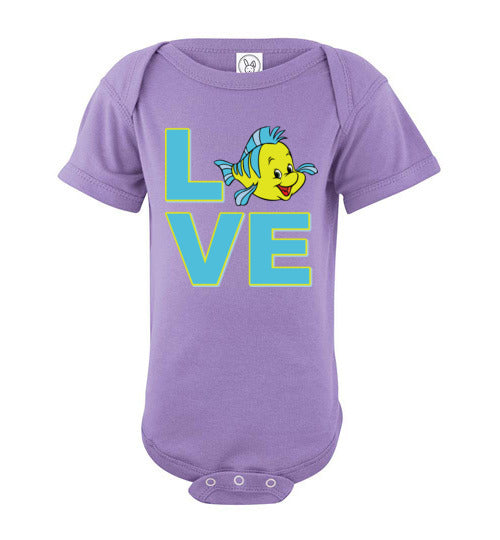 Love Flounder. Infant. SS Onesie