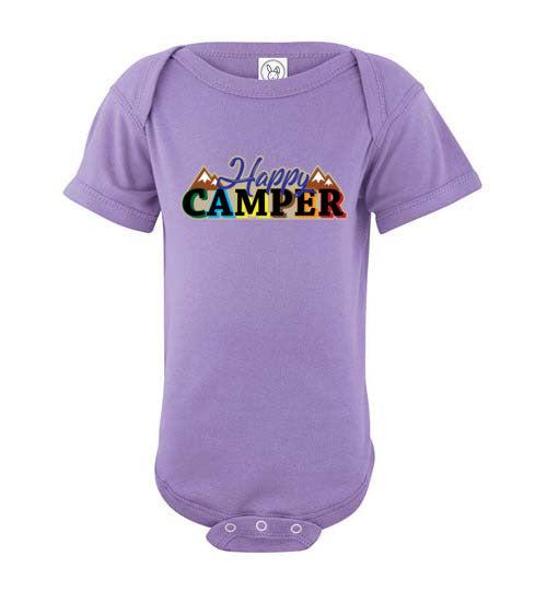 Happy Camper. Infant. SS Onesie