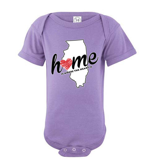 Illinois Home. Infant. SS Onesie
