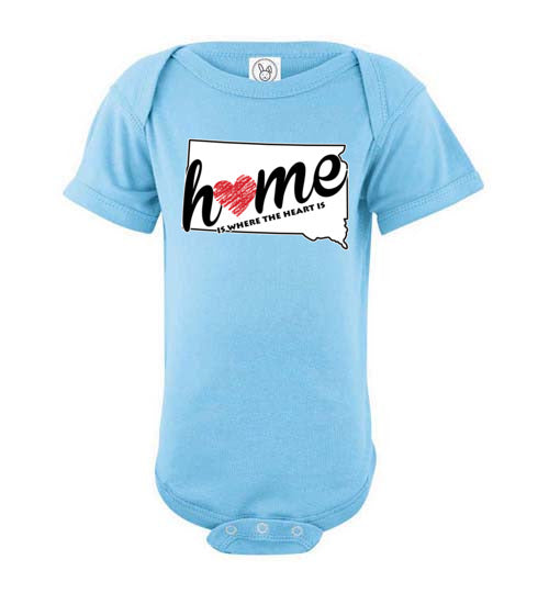 South Dakota Home. Infant. SS Onesie