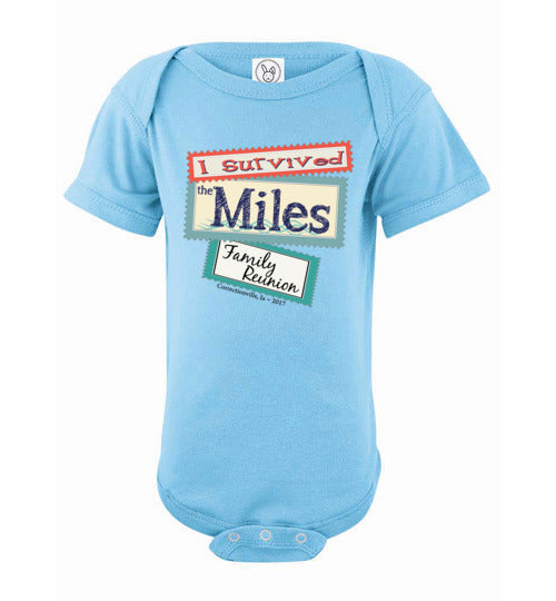 Reunion Stamps. Infant. SS Onesie