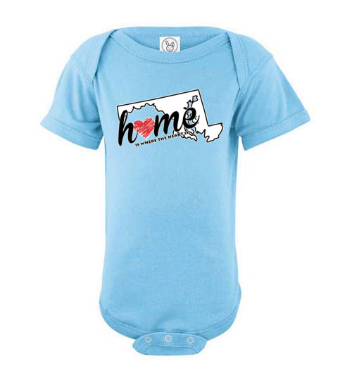 Maryland Home. Infant. SS Onesie