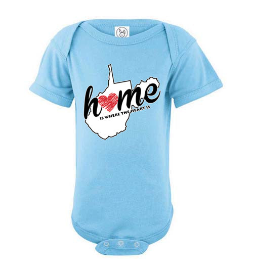 West Virginia Home. Infant. SS Onesie