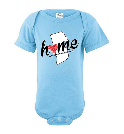 Rhode Island Home. Infant. SS Onesies