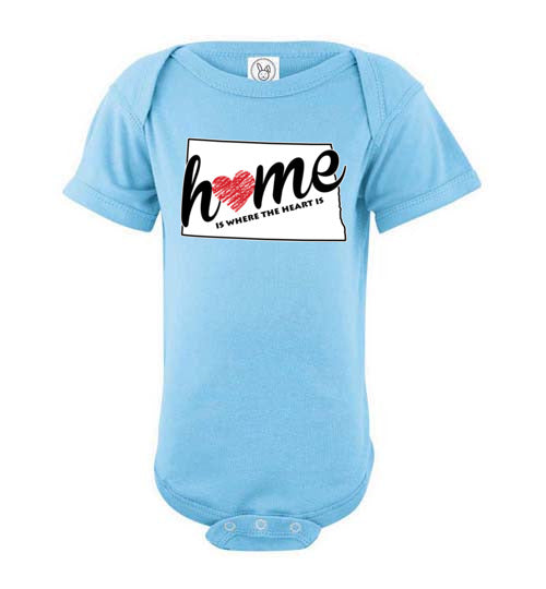 North Dakota Home. Infant. SS Onesie