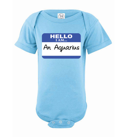 An Aquarius. Infant. SS Onesie