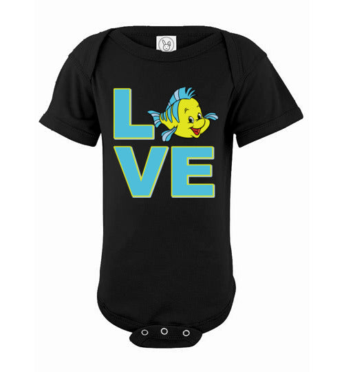 Love Flounder. Infant. SS Onesie