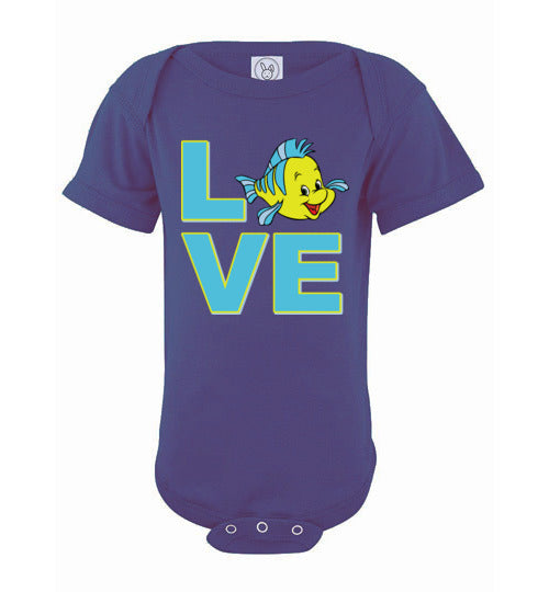 Love Flounder. Infant. SS Onesie