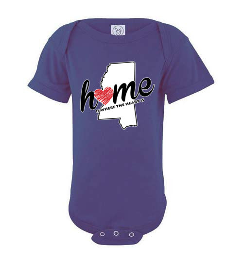 Mississippi Home. Infant. SS Onesie