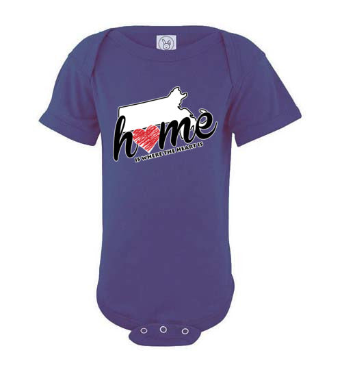Massachusetts Home. Infant. SS Onesie