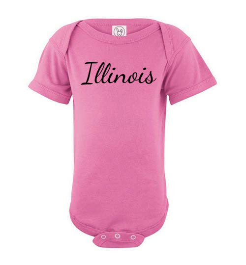 Illinois. Infant. SS Onesie